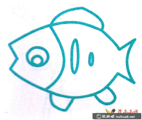 關于魚的簡筆畫(2)