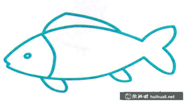 關于魚的簡筆畫(5)