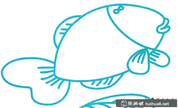 關于魚的簡筆畫(12)