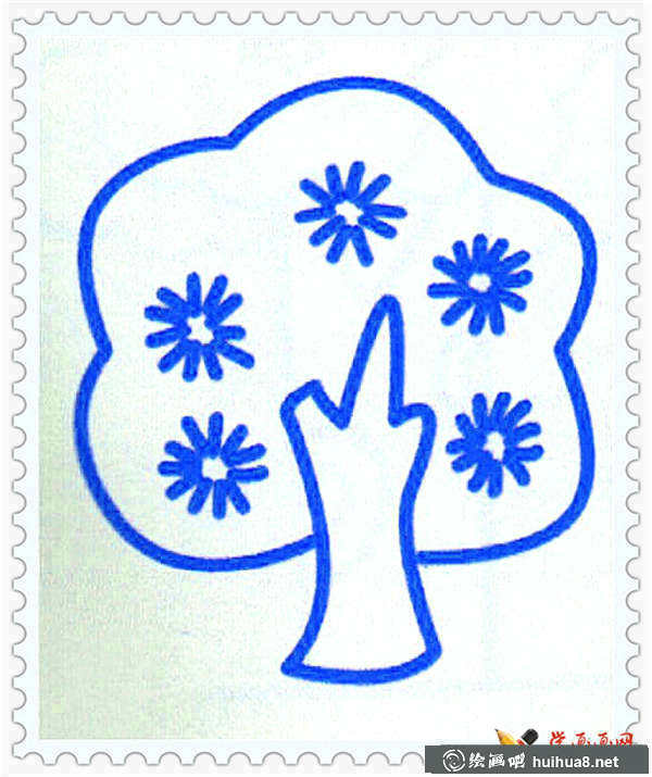 大樹(shù)簡(jiǎn)筆畫(huà)圖片(6)