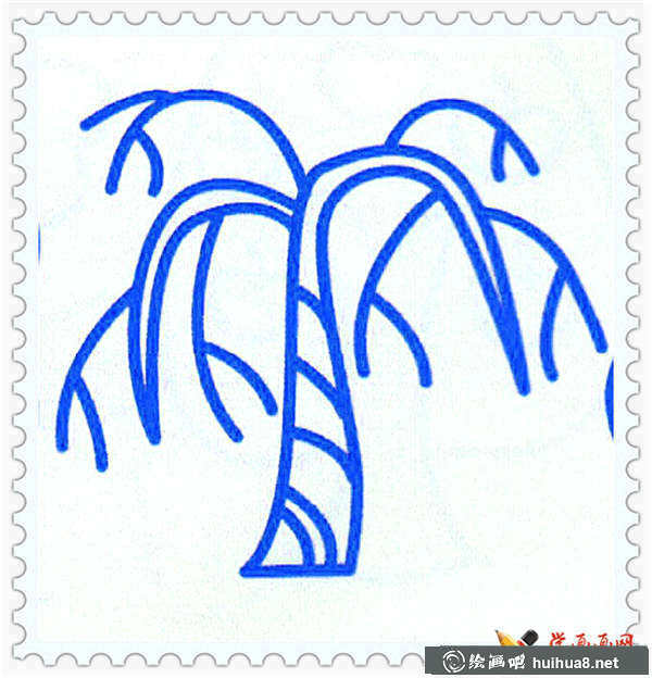 大樹(shù)簡(jiǎn)筆畫(huà)圖片(7)