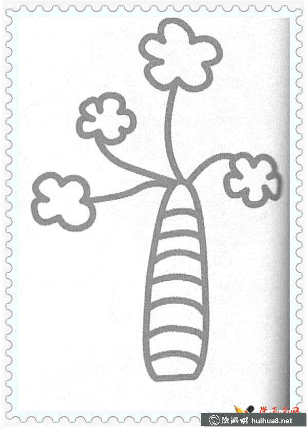 大樹(shù)簡(jiǎn)筆畫(huà)圖片(11)