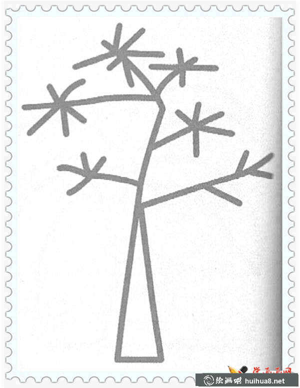 大樹(shù)簡(jiǎn)筆畫(huà)圖片(16)