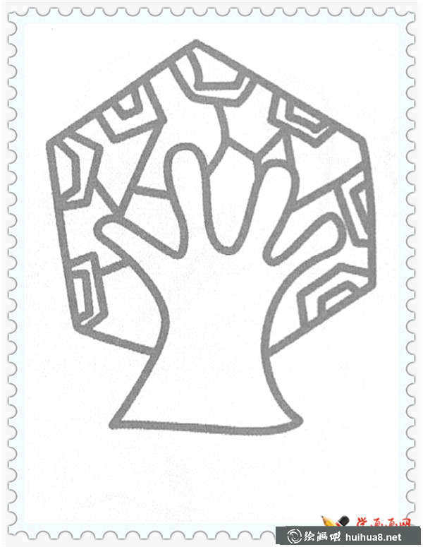 大樹(shù)簡(jiǎn)筆畫(huà)圖片(18)