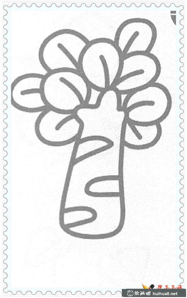 大樹(shù)簡(jiǎn)筆畫(huà)圖片(20)