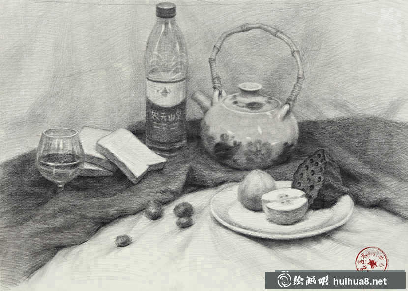 優(yōu)秀素描靜物范畫圖片(6)