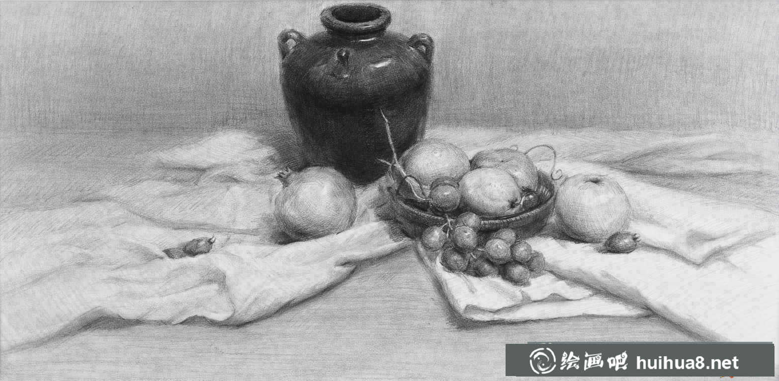 優(yōu)秀素描靜物范畫圖片(9)