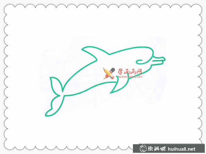海豚簡(jiǎn)筆畫(huà)圖片大全(1)