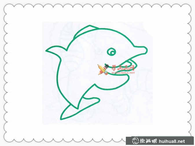海豚簡(jiǎn)筆畫(huà)圖片大全(5)