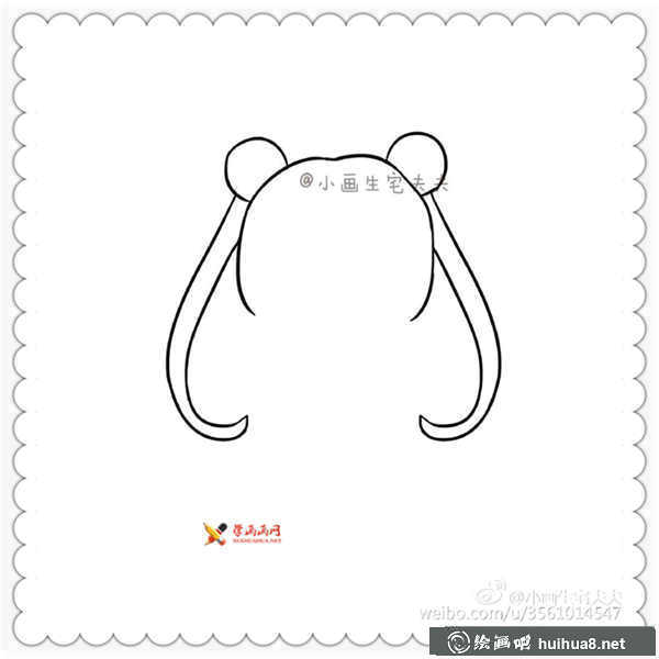 美少女戰(zhàn)士水冰月簡筆畫圖片(2)