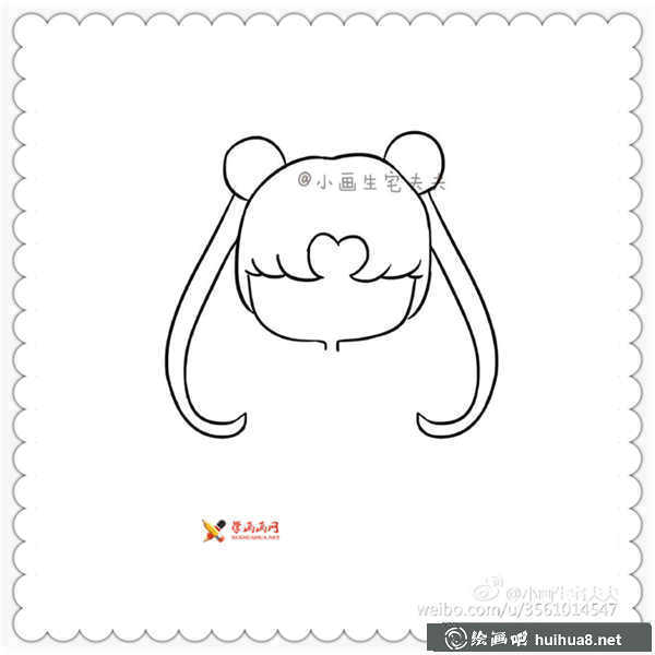 美少女戰(zhàn)士水冰月簡筆畫圖片(3)