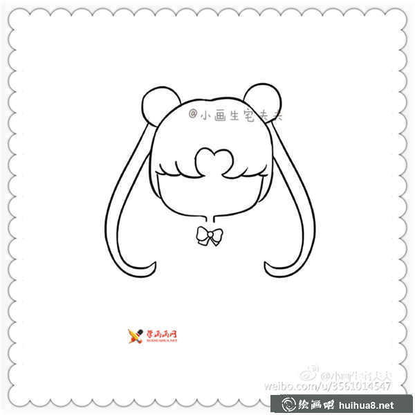 美少女戰(zhàn)士水冰月簡筆畫圖片(4)