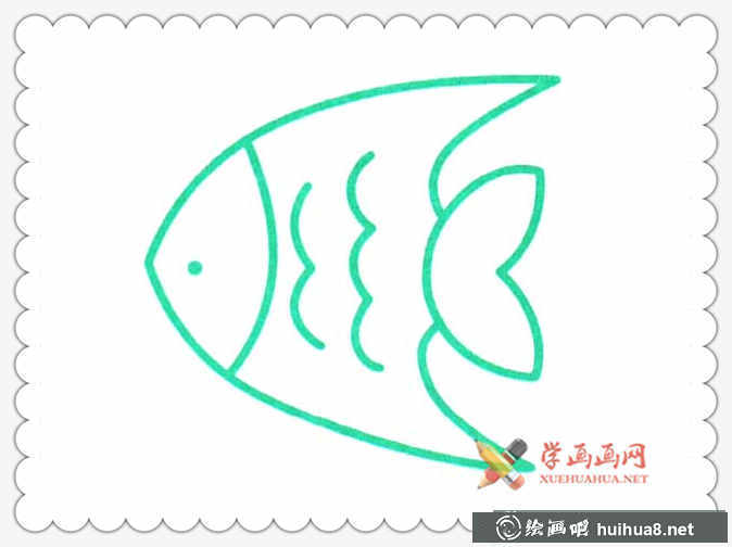 好看的熱帶魚簡筆畫(4)