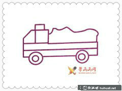 渣土車簡筆畫教程分享
