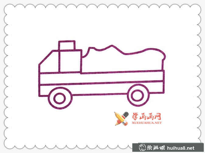 渣土車簡筆畫(1)
