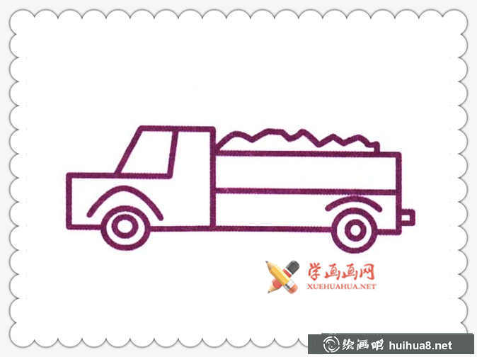 渣土車簡筆畫(2)