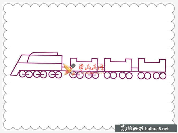 火車簡(jiǎn)筆畫圖片(2)