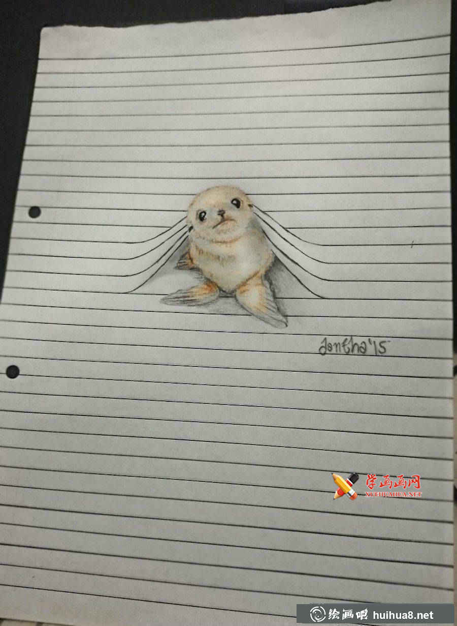 彩鉛畫小動物(2)