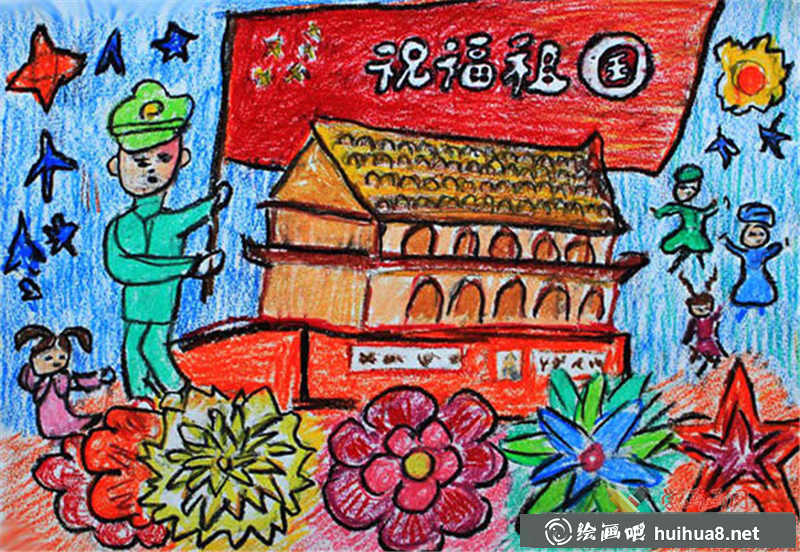 兒童油畫棒作品(1)
