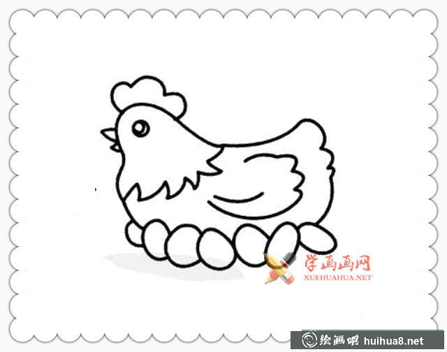 兒童學(xué)畫畫_怎么畫雞簡(jiǎn)筆畫(3)