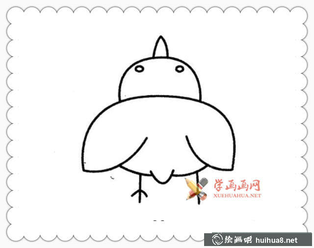 兒童學(xué)畫畫_怎么畫雞簡(jiǎn)筆畫(4)