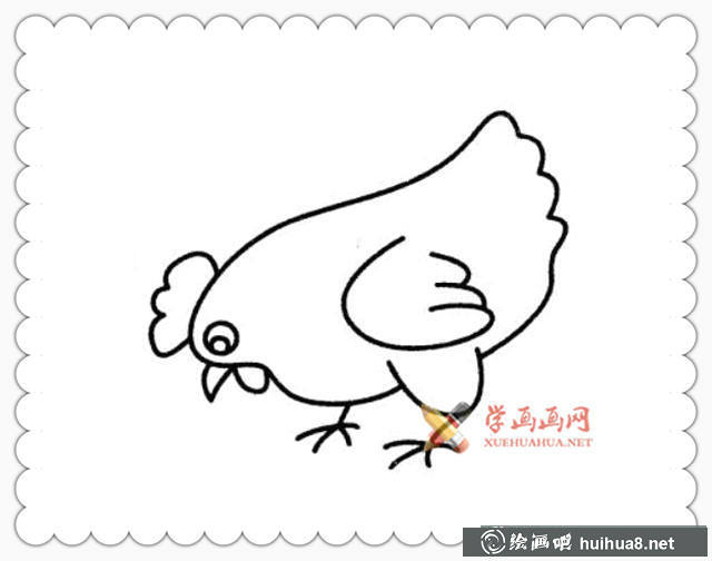 兒童學(xué)畫畫_怎么畫雞簡(jiǎn)筆畫(6)
