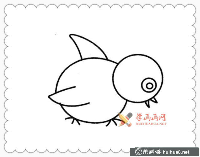 兒童學(xué)畫畫_怎么畫雞簡(jiǎn)筆畫(8)