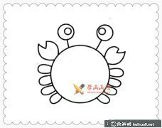 螃蟹簡(jiǎn)筆畫圖片欣賞六幅