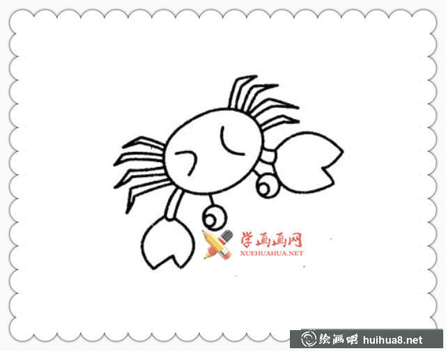 螃蟹簡筆畫圖片6幅(4)