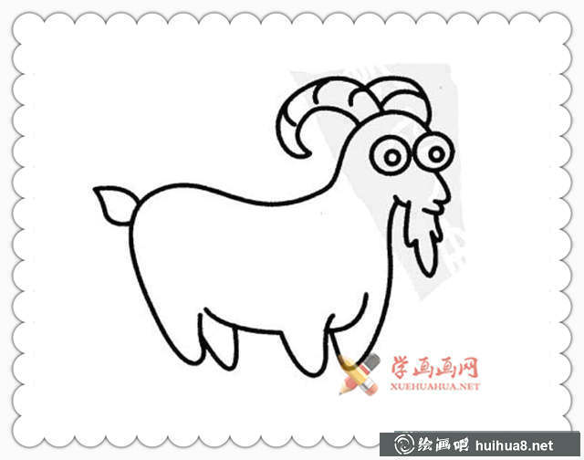 羊簡(jiǎn)筆畫(huà)_羊的畫(huà)法大全(2)