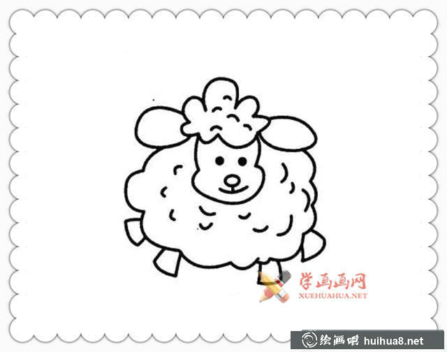 羊簡(jiǎn)筆畫(huà)_羊的畫(huà)法大全(1)