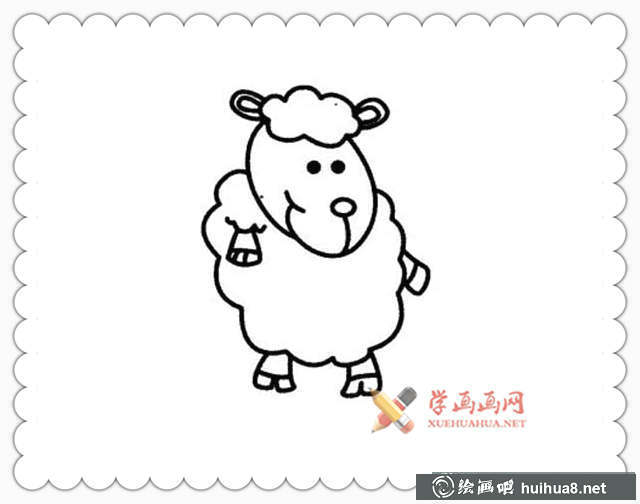 羊簡(jiǎn)筆畫(huà)_羊的畫(huà)法大全(7)
