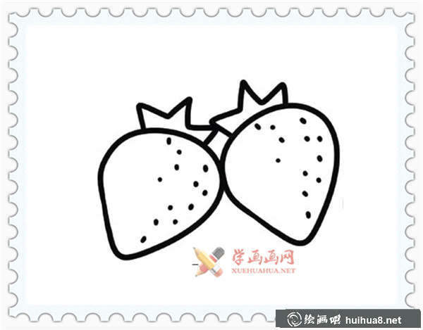 草莓簡筆畫圖片大全(9)