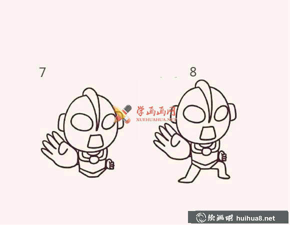 奧特曼簡筆畫法(4)