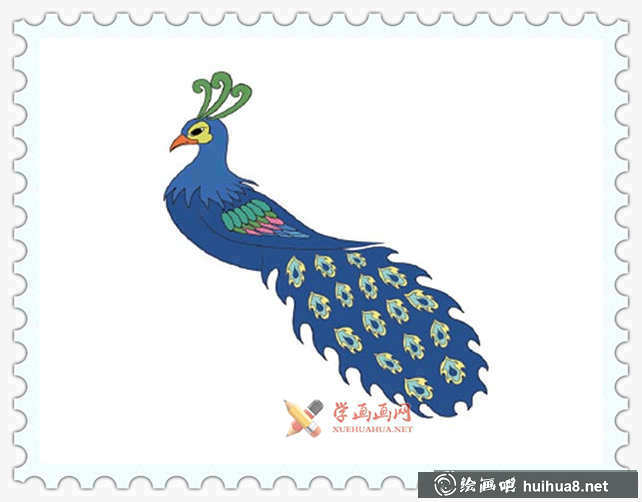 孔雀簡(jiǎn)筆畫(huà)圖片大全(1)
