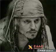 超寫實(shí)杰克船長(zhǎng)素描教程