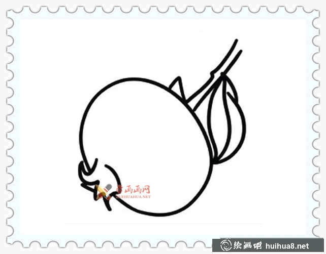 石榴簡筆畫圖片(4)