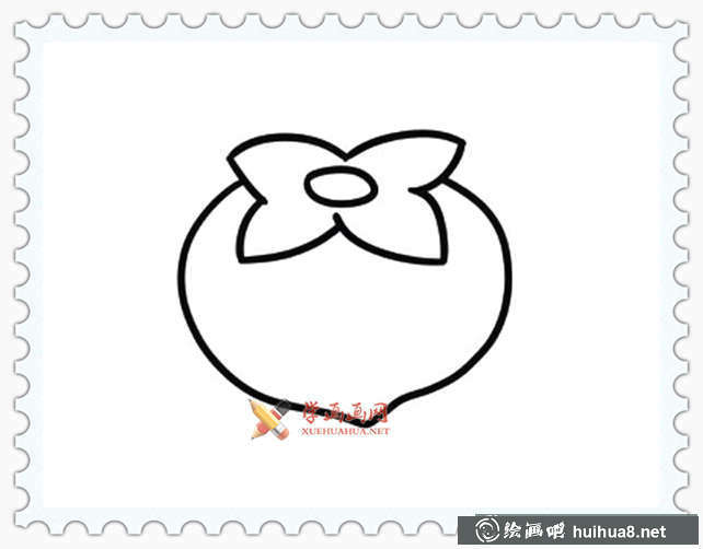 柿子簡筆畫大全(12)