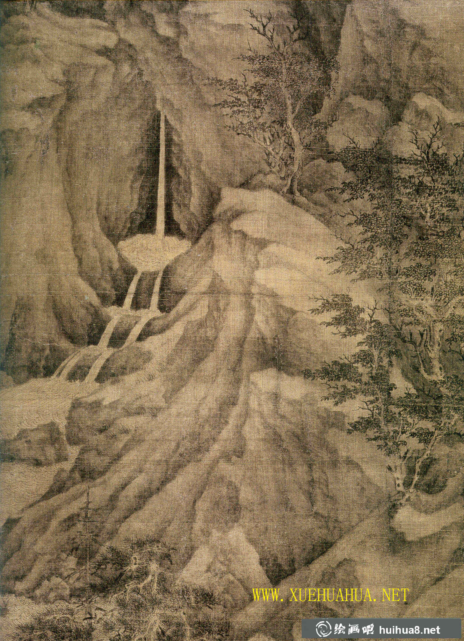 《溪岸圖》高清大圖_董源唯一傳世山水作品(6)