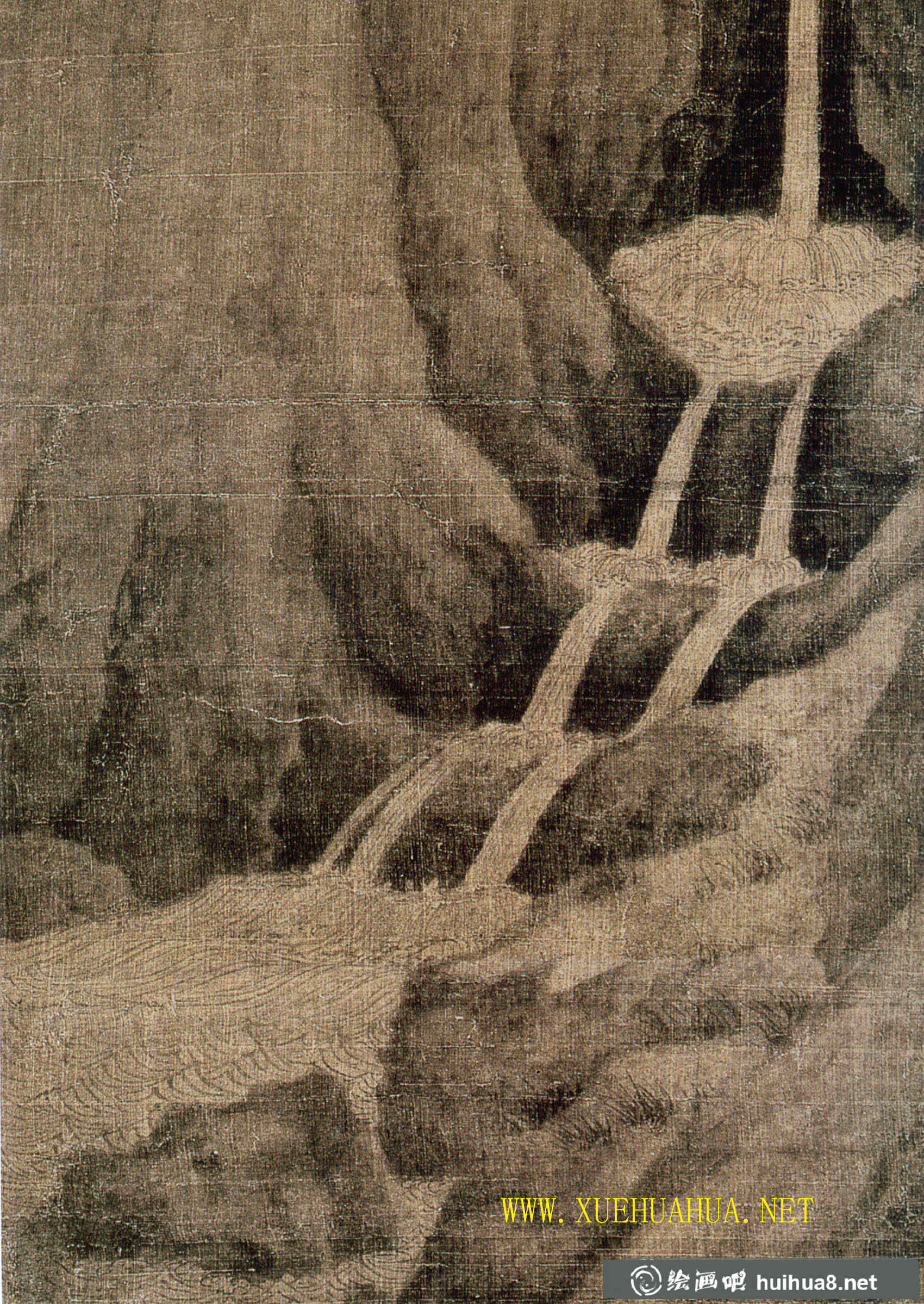《溪岸圖》高清大圖_董源唯一傳世山水作品(7)