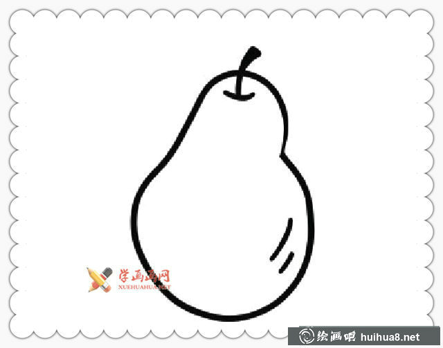 梨的簡筆畫圖片(4)