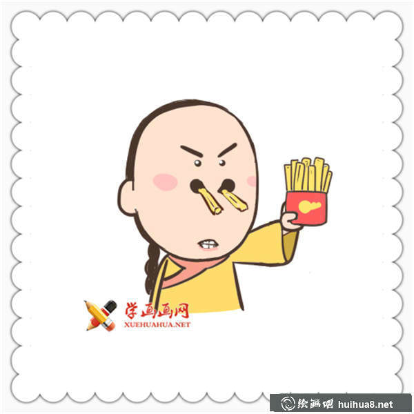 搞笑簡(jiǎn)筆畫(huà)爾康表情包(10)
