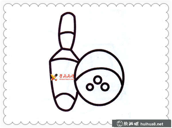 保齡球簡(jiǎn)筆畫(huà)圖片(1)