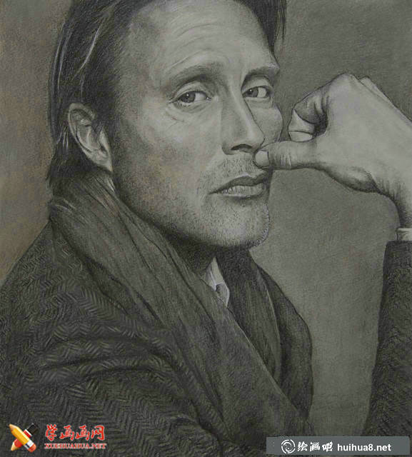 一組國外人物素描欣賞(14)
