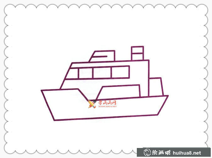輪船簡(jiǎn)筆畫(huà)圖片大全(3)