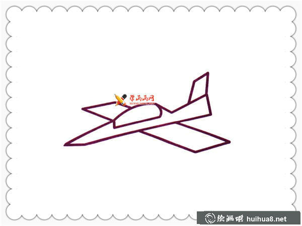 戰(zhàn)斗機(jī)簡筆畫(1)