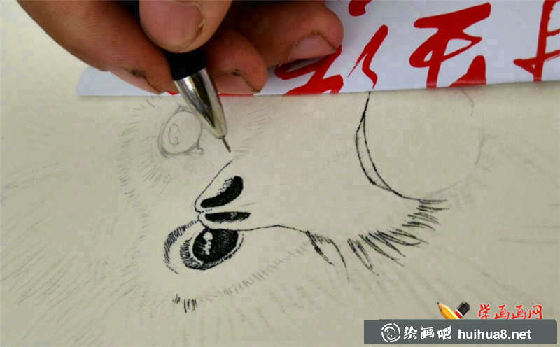 瀕危動(dòng)物系列素描畫圖片(1)
