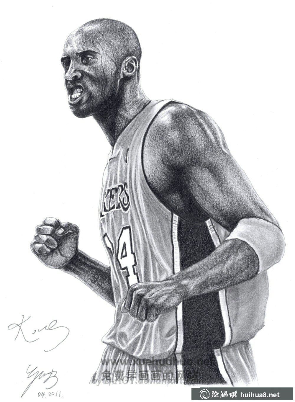 科比·布萊恩特素描畫欣賞(1)