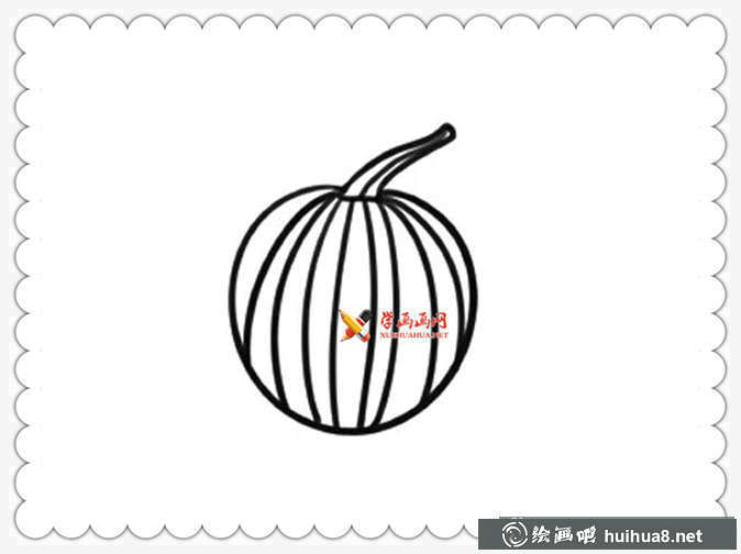 南瓜簡筆畫圖片大全(9)