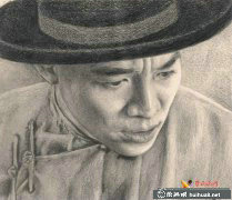 李連杰素描畫8幅精選